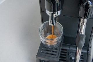 Sage Nespresso Creatista Uno dispensing espresso