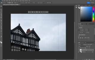 How to extend a background in Photoshop